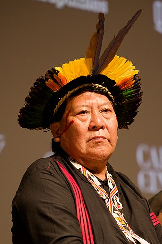 Portrait of Davi Kopenawa
